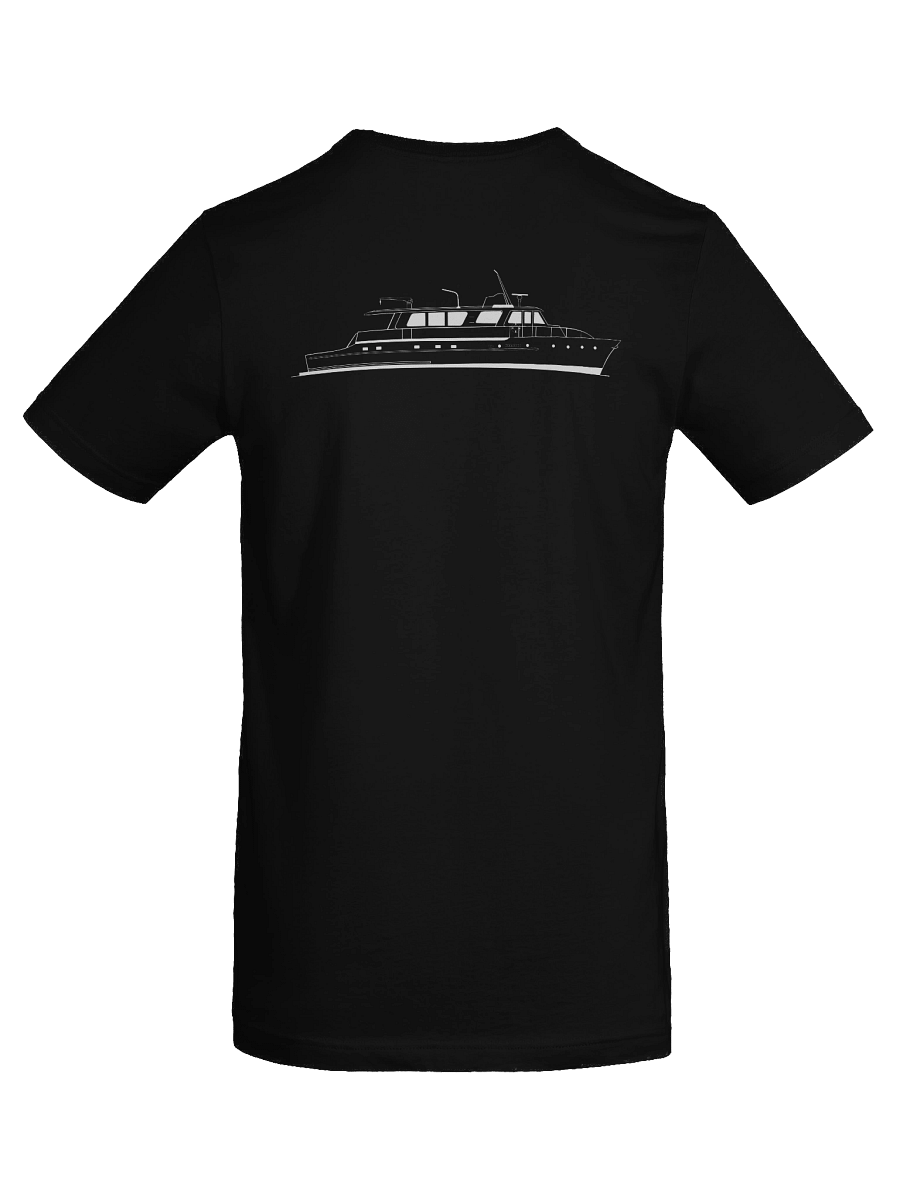 Ladies’ Scoop Neck T-Shirt– Boat Outline product image (8)