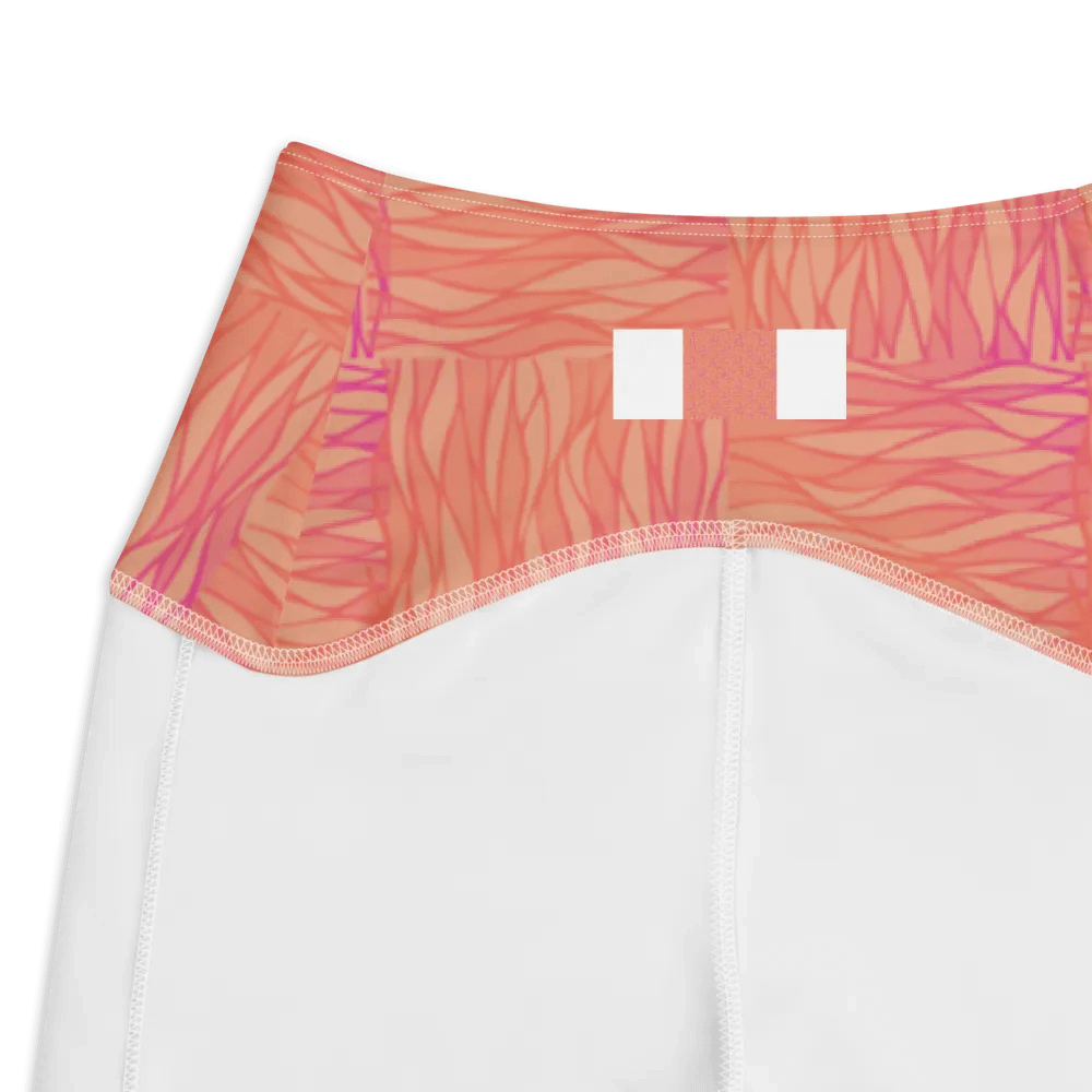 Peach All-Over Print Leggings with Pockets product image (4)