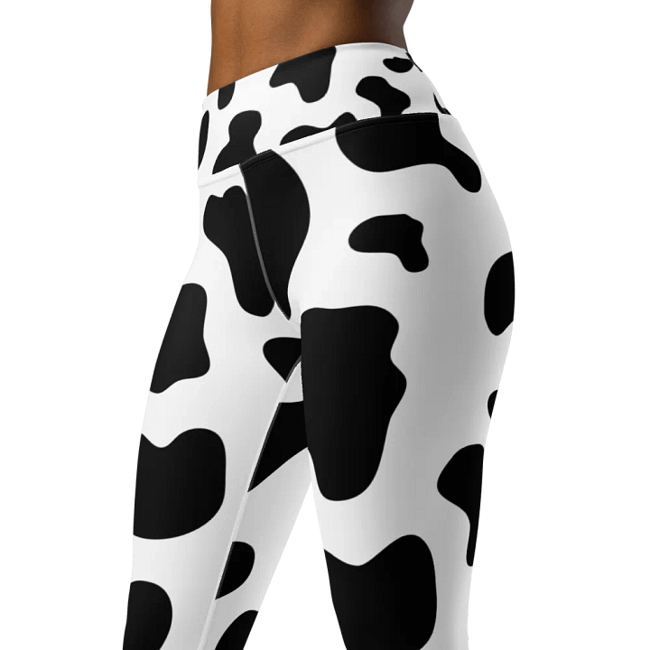 Chic Cow Print Leggings – Trendy & Comfortable for Every Occasion product image (1)