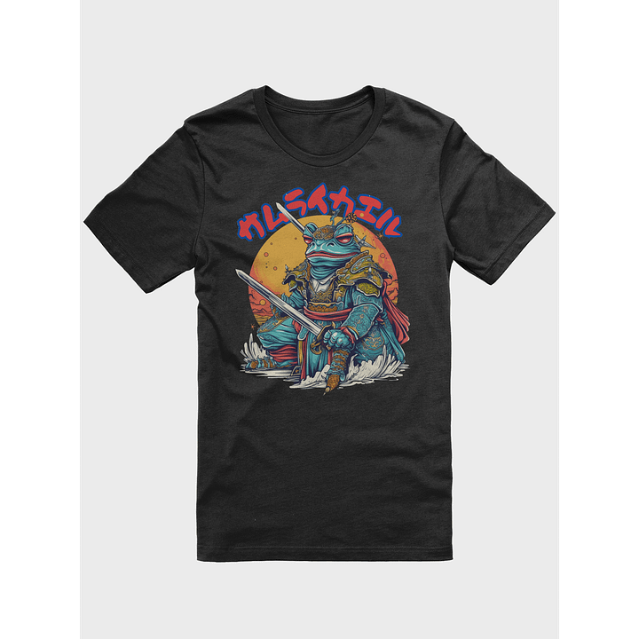 Samurai Frog Anime Art T-Shirt, Unique Graphic Tee, Japanese Style Design Shirt, Vibrant Colors, Cool Frog Illustration, Trendy Gift Classic Tee product image (1)