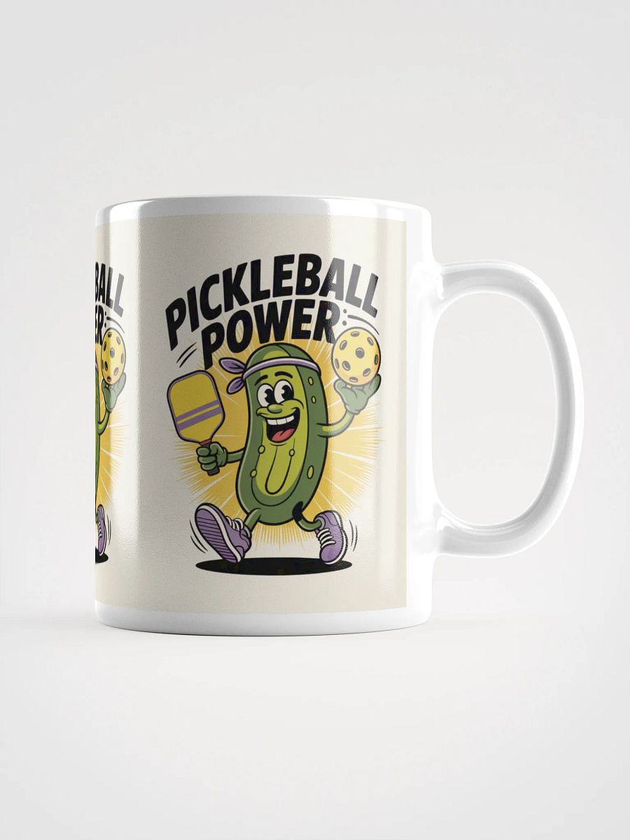 Pickleball Power Mug – Fun Pickle Character Design 11oz, 15oz, 20oz product image (1)
