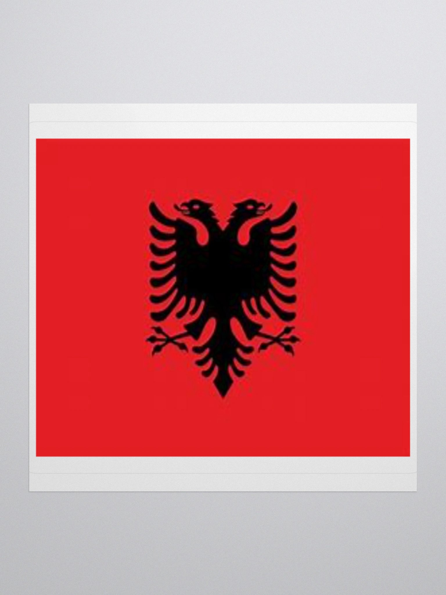 Exclusive Albania Flag Kiss-Cut Stickers - High-Quality Vinyl, Multiple Sizes product image (2)