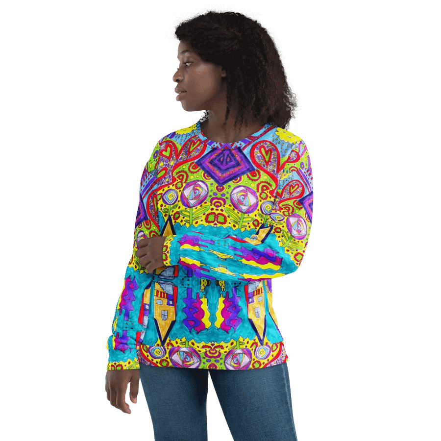 Abstract Doodle Happiness Too Unisex Sweatshirt product image (11)