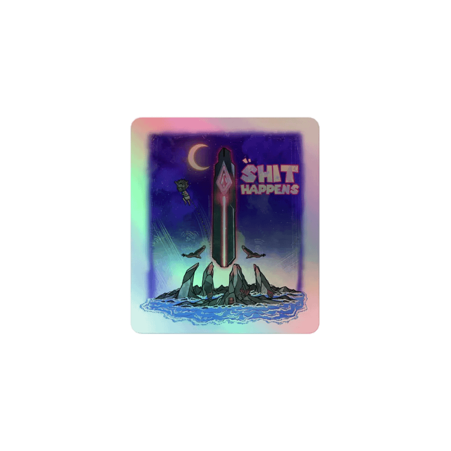 Shit Happens Holographic Sticker product image (1)