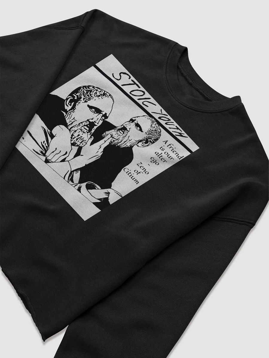 Stoic Youth Zeno of Citium quote Bella+Canvas Women's Fleece Crop Sweatshirt product image (5)