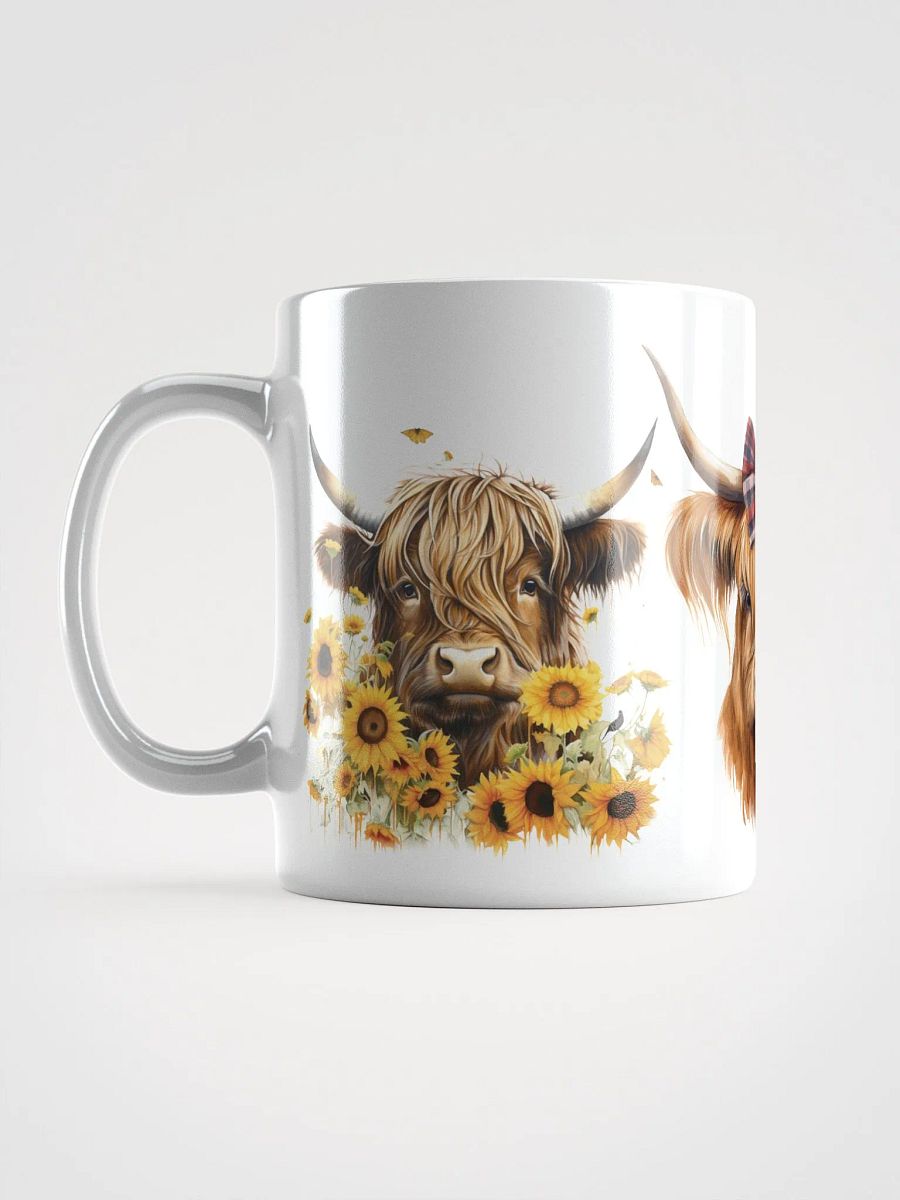 Highland Cow Trio White Glossy Mug product image (17)