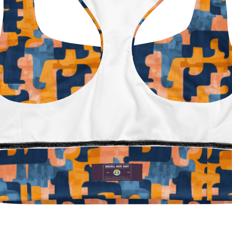 Flowing Shapes | Recycled Longline Sports Bra product image (5)