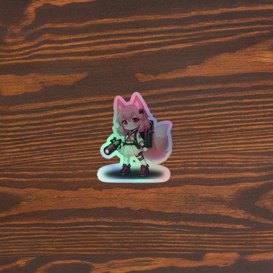Ghost Buster Kitsune Holographic Sticker product image (3)