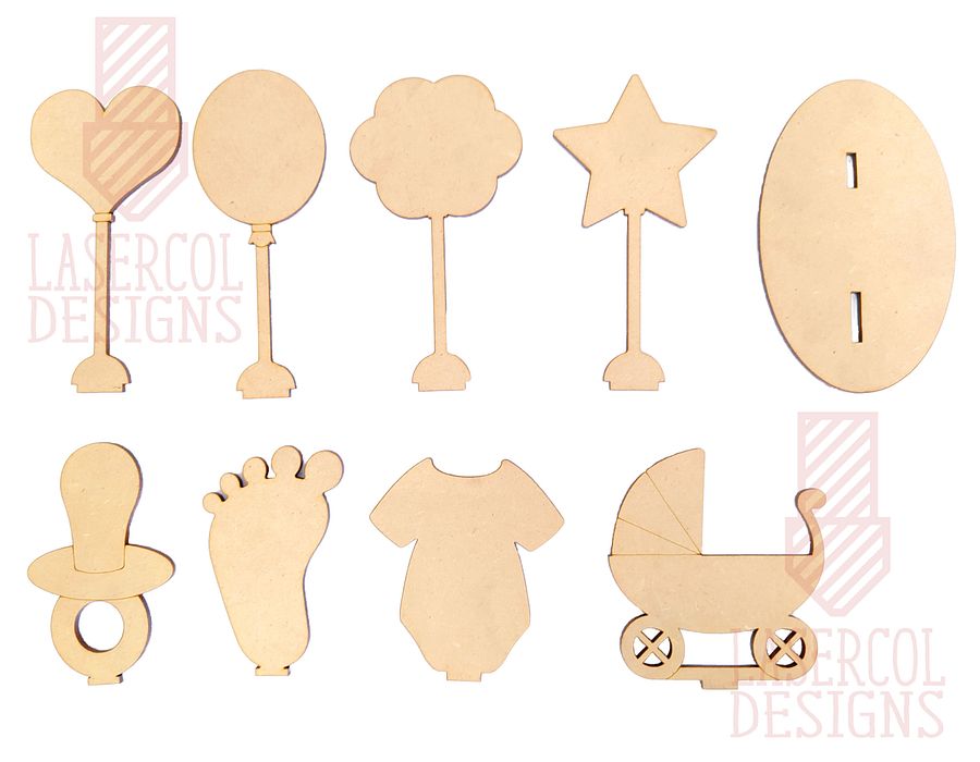 Baby Shower Gift- Laser Cut Files product image (4)
