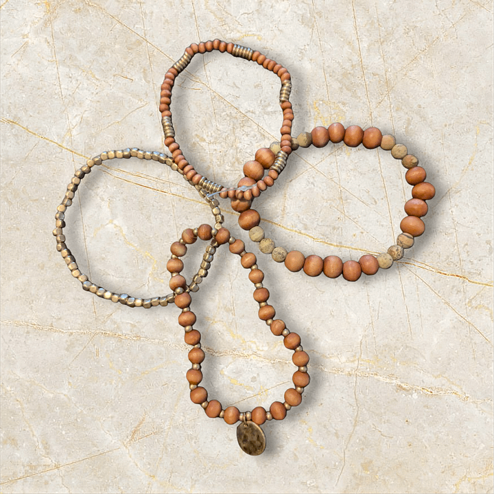 Brown 4 Bracelet Stack product image (1)