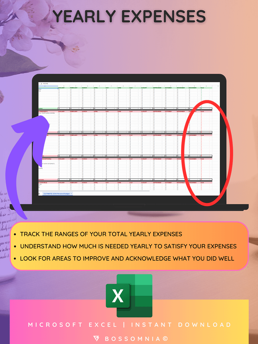 [Microsoft Excel] (ULTIMATE) Financial Budgeting Spreadsheet product image (4)
