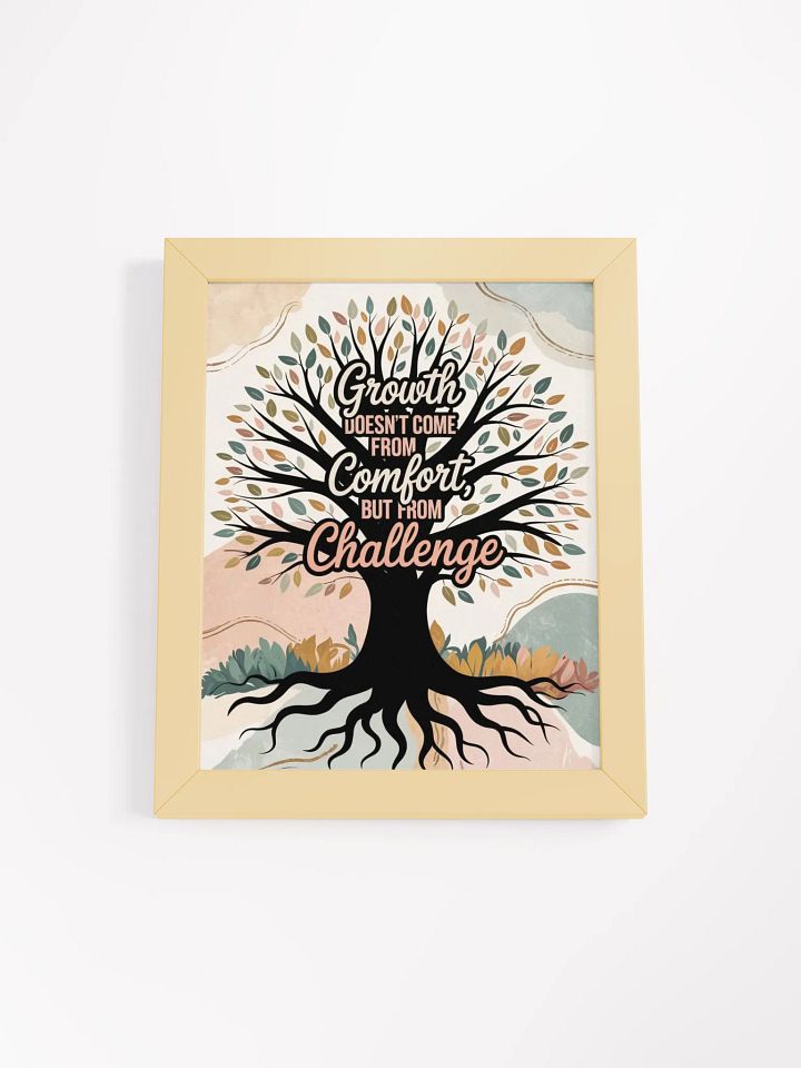 Challenging Growth Framed Poster product image (18)