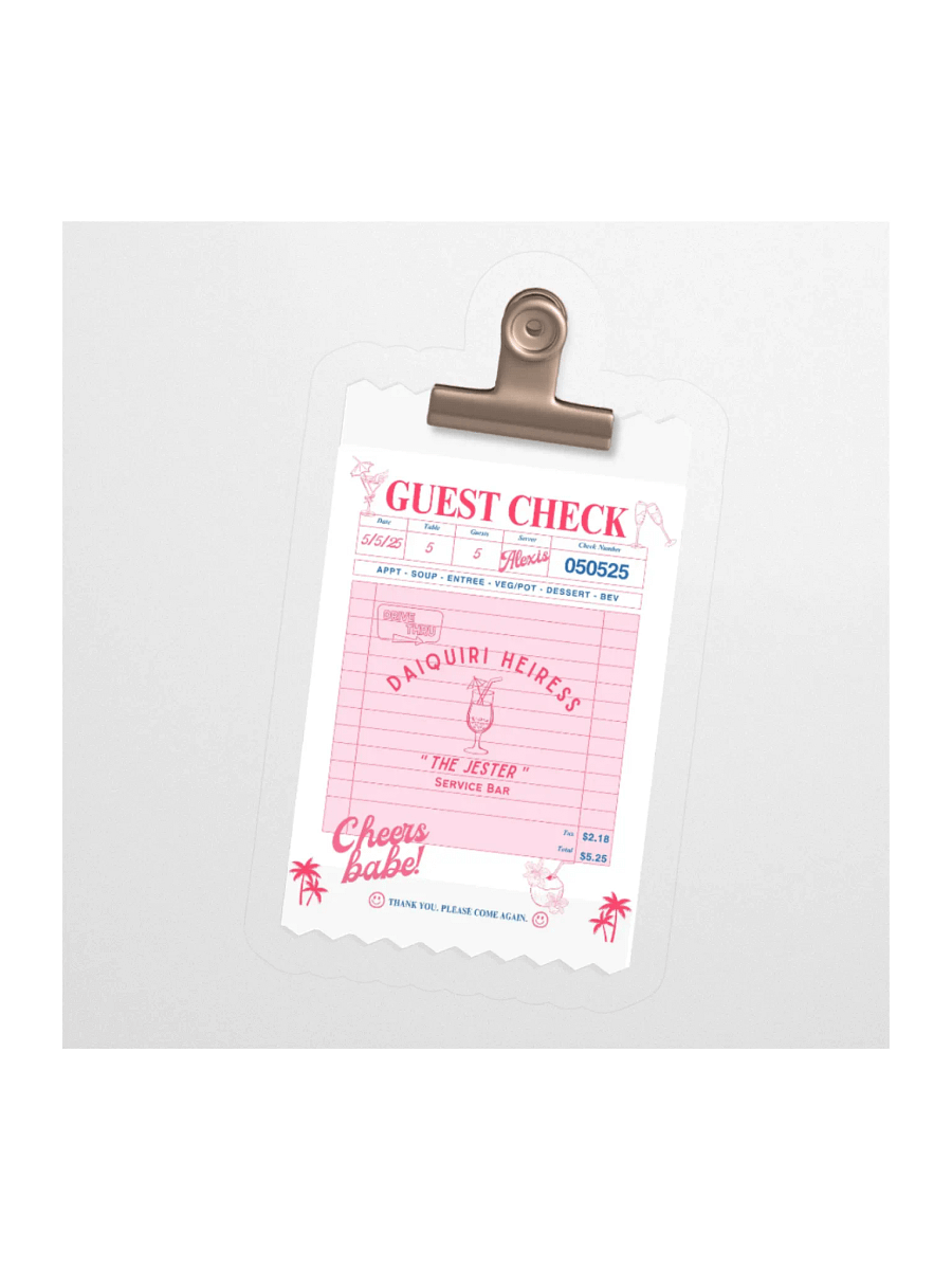 GUEST CHECK STICKER product image (2)