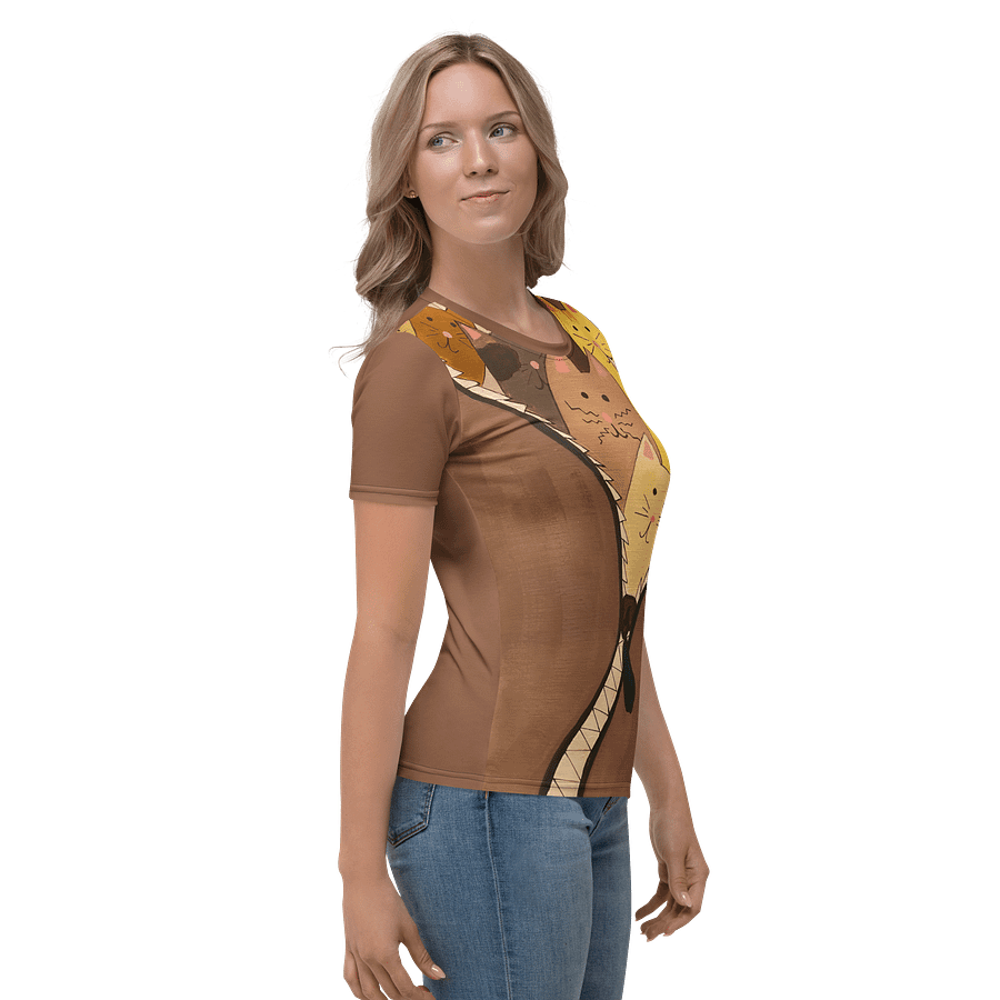 "Unleash The Cats" Women's Tee (Brown) product image (4)