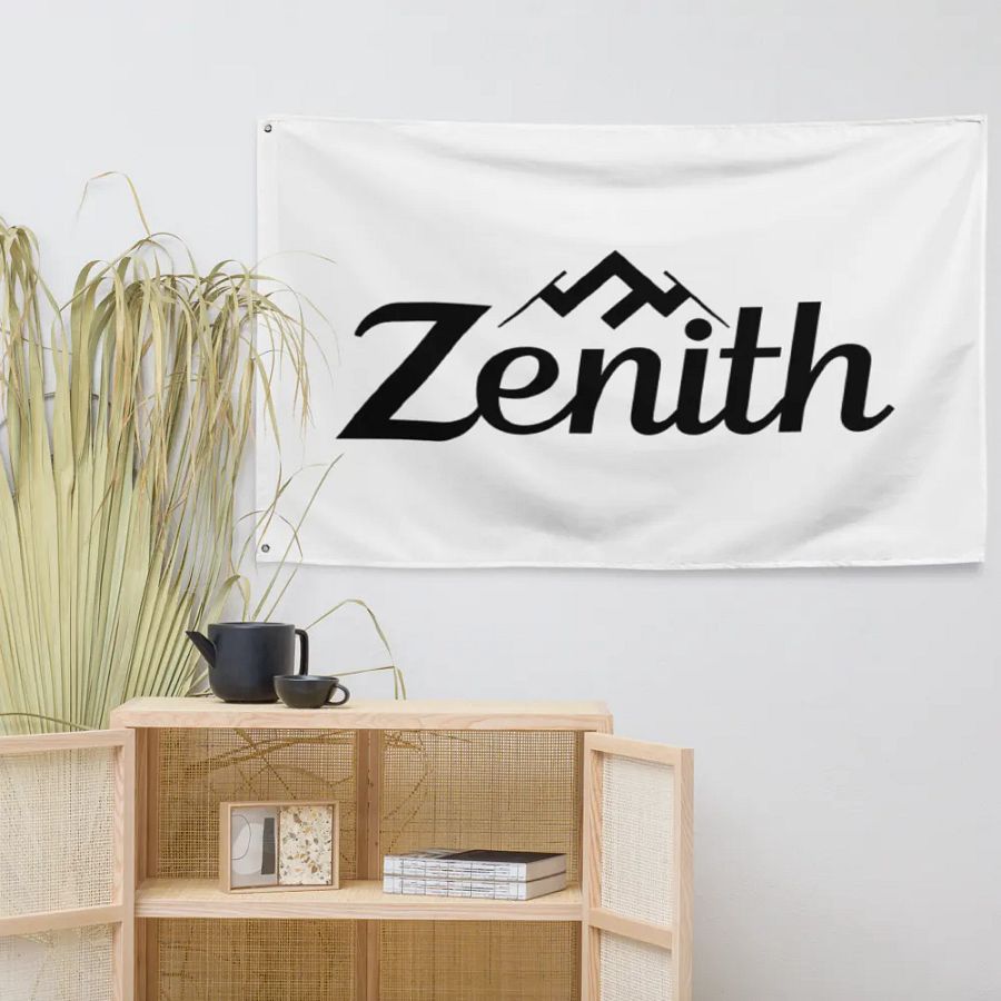 White Zenith All-Over Print Flag with Mountain Design - 34.5x56 inches product image (8)