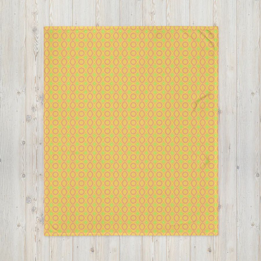 Abstract Yellow Diamonds Blanket product image (12)