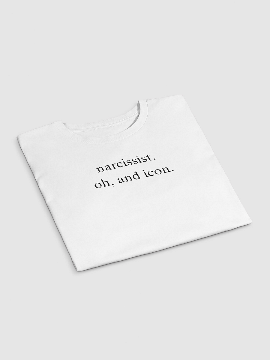 narcissist. oh, and icon. WHITE CROP TOP product image (3)