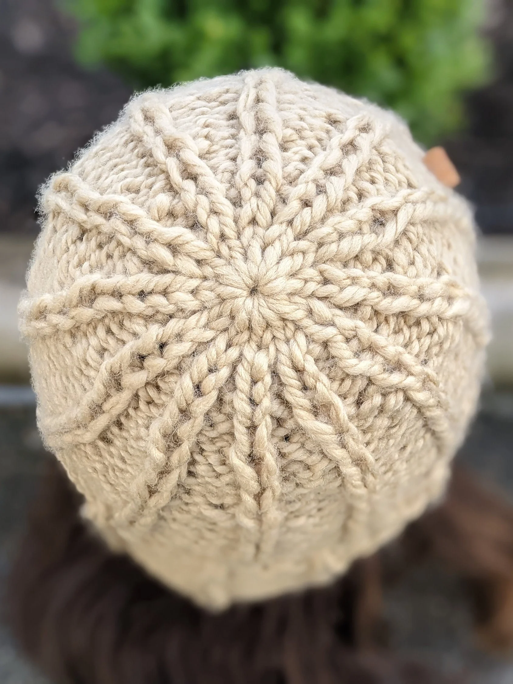 Almond Bulky Hat Knitting Pattern product image (5)