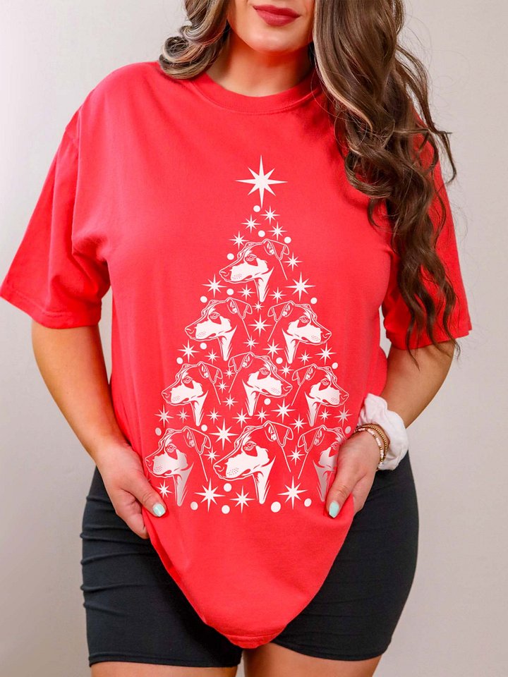 Whippet Christmas Tree T-Shirt product image (1)