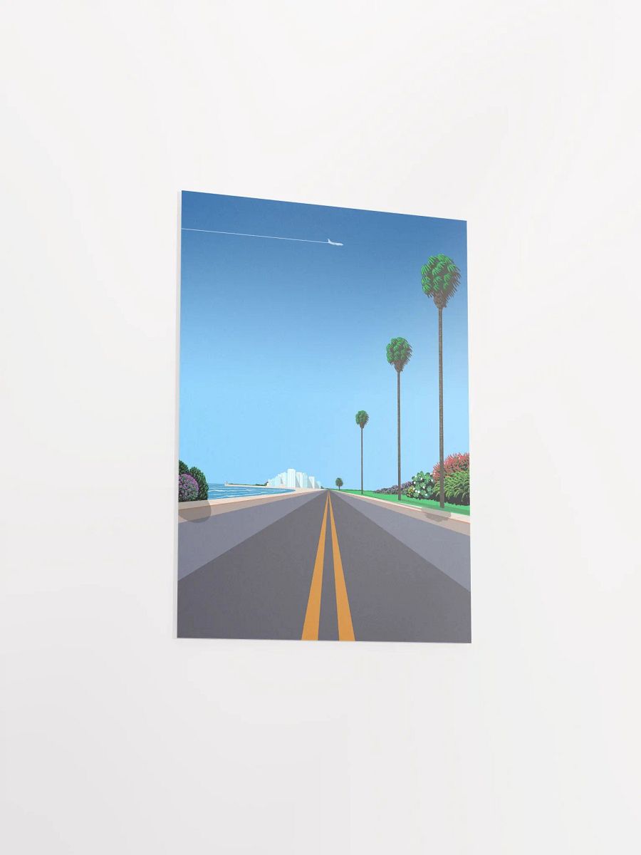 Florida, Miami, USA — City Pop art, retrowave/vaporwave poster, 80s, aesthetic poster, Hiroshi Nagai inspired art, minimalist poster product image (9)