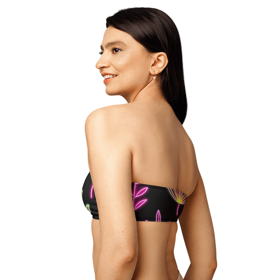 Neon Flower Girl Bikini Bandeau Top product image (8)