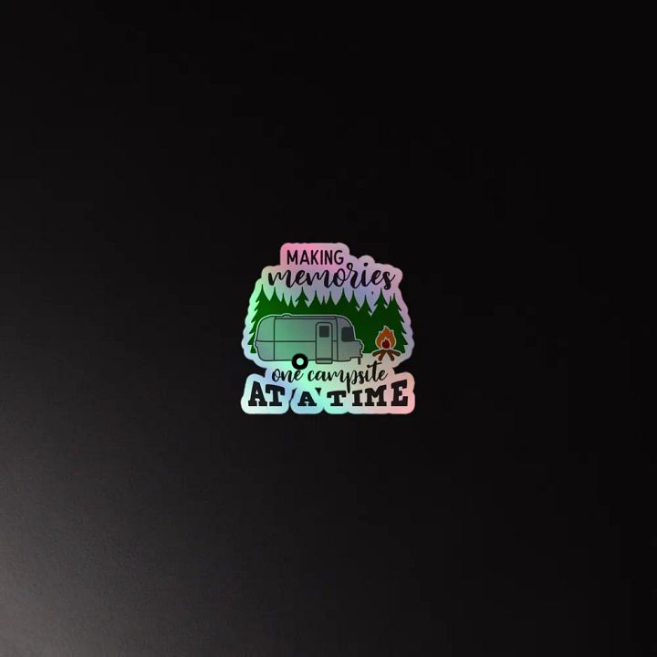 Campsite Memories Holographic Sticker Sheet product image (4)