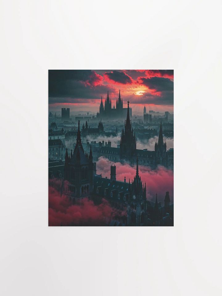 Crimson Veil Over Eldergarde Matte Poster product image (7)