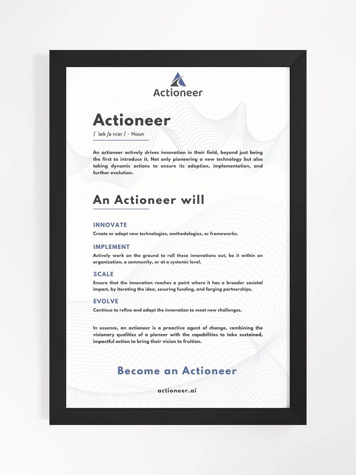 Actioneer Manifesto (White) product image (1)