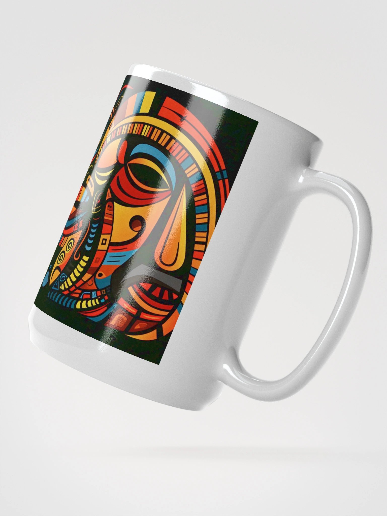 Energizing Swirls White Glossy Mug product image (2)
