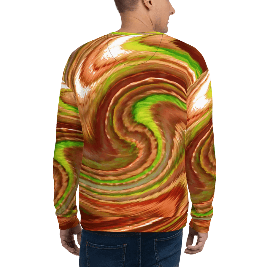 Abstract Swirling Earth Tones Lochan Water Reflections Unisex Sweatshirt product image (9)