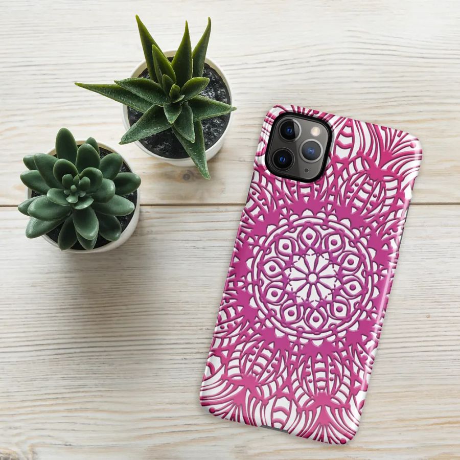Pink romantic mandala phone case product image (10)