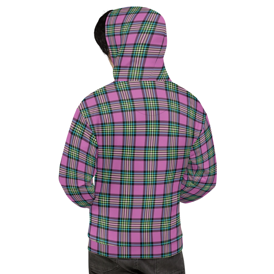 Purple Orchid and Turquoise Plaid Hoodie product image (9)