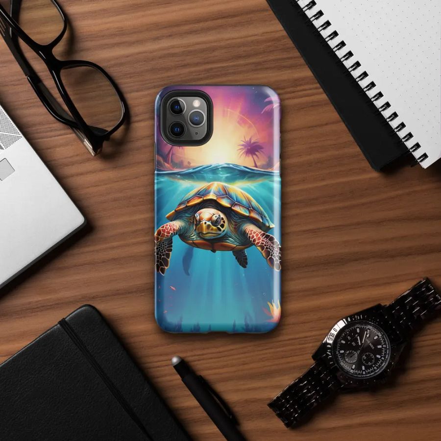 Tropical Turtle Adventure iPhone Case product image (39)