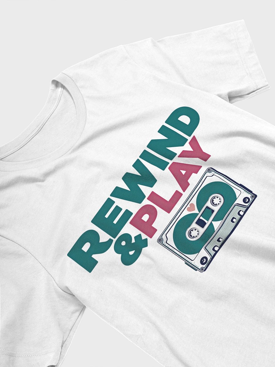 Rewind & Play Cassette Tape T-Shirt product image (4)