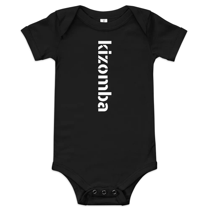 KIZOMBA - BABY SHORT SLEEVE - ONESIE - BLACK product image (1)