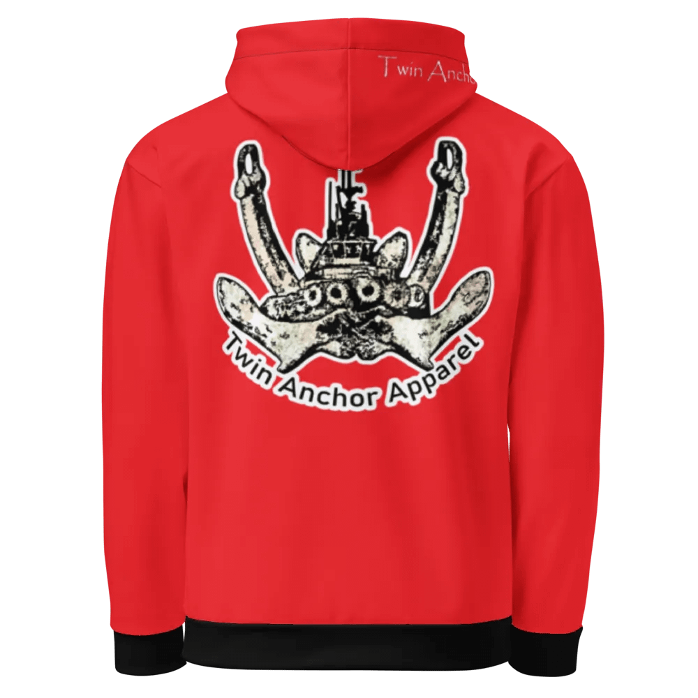Red Twin Anchor Logo Hoodie product image (1)