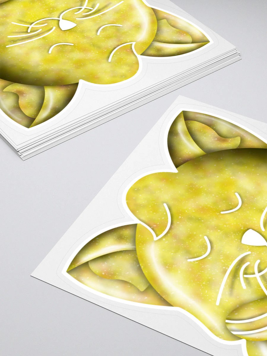 Yellow Galaxy Kitty Sticker product image (10)