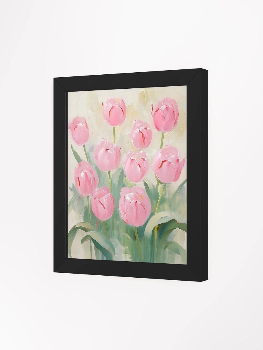 Impressionistic Pink Tulips Framed Poster product image (4)