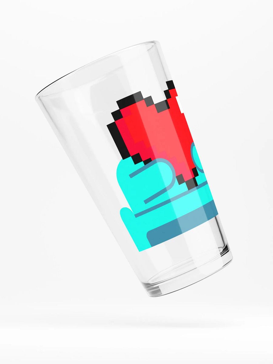 Pixel Heart Gaming Pint Glass product image (4)