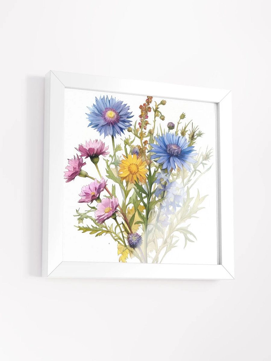 Bachelor Buttons Bouquet Watercolor Wall Art product image (23)