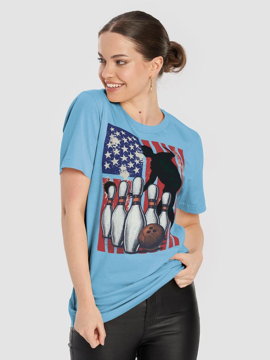 Flag American Bowling Strike! Patriotic T-Shirt product image (5)
