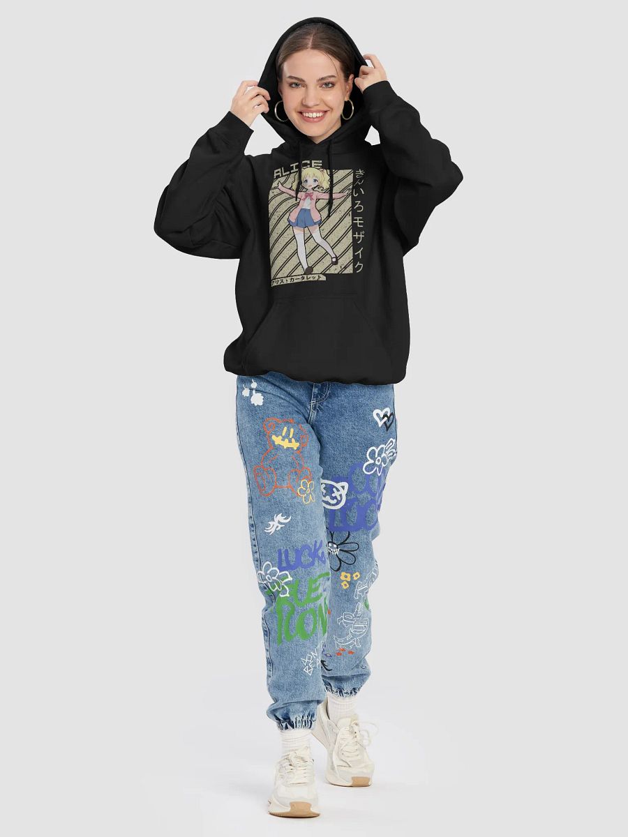 Kiniro Mosaic Alice Cartelet Joyful Pose Sweatshirt – Gildan Midweight product image (5)