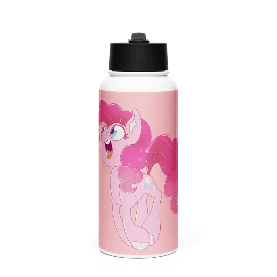 Pinkie Pie Stainless Steel Water Bottle with a Straw Lid product image (1)