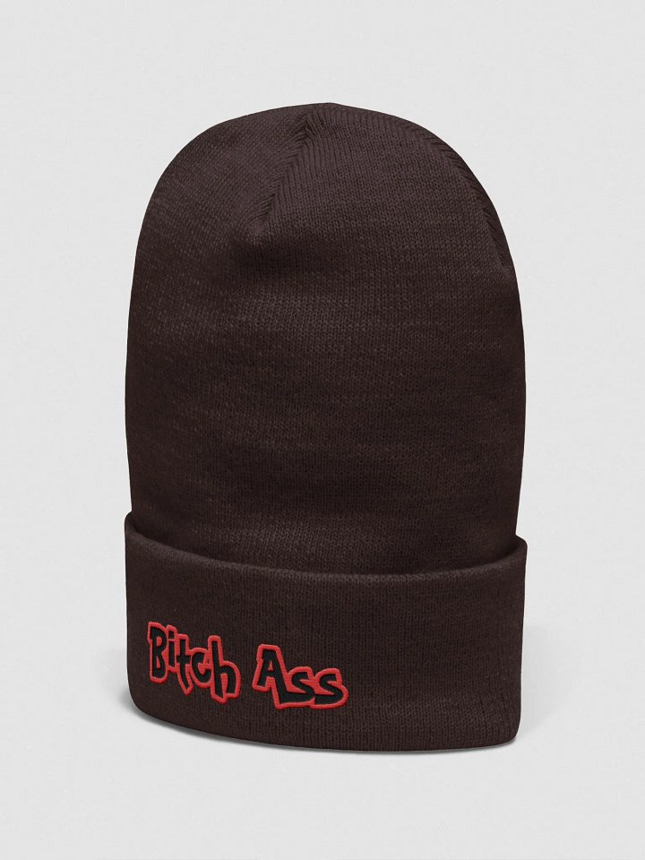 Bitch Ass Yupoong Cuffed Beanie product image (9)