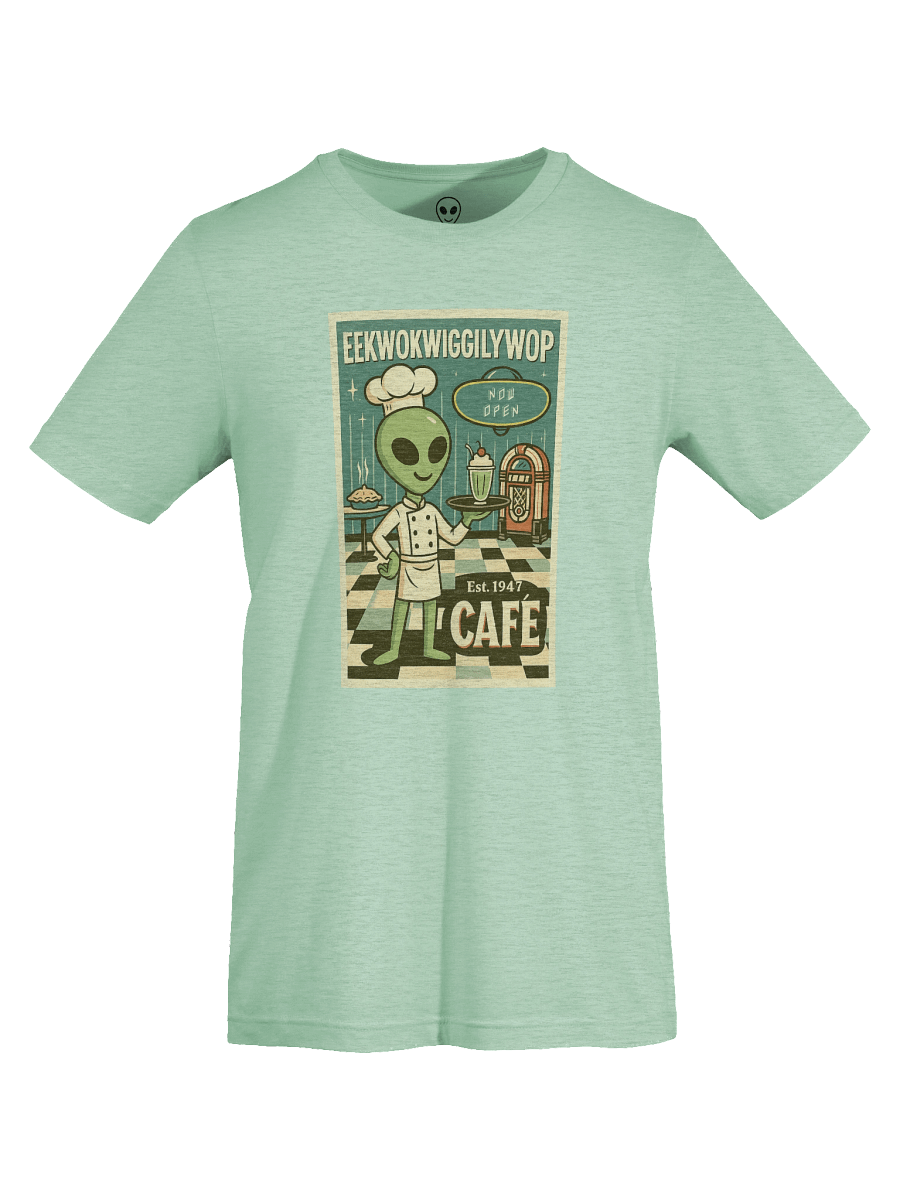 Roswell Aliens 1950's Retro Diner Poster Unisex T-Shirt product image (79)