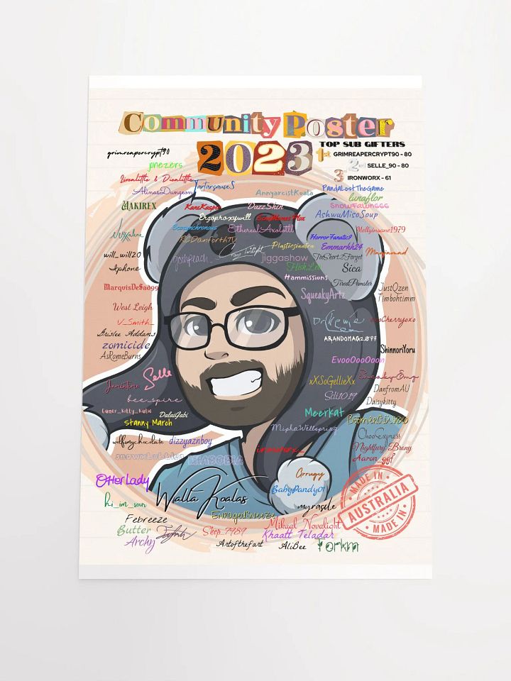 WallaKoalas Community poster of 2023 product image (1)