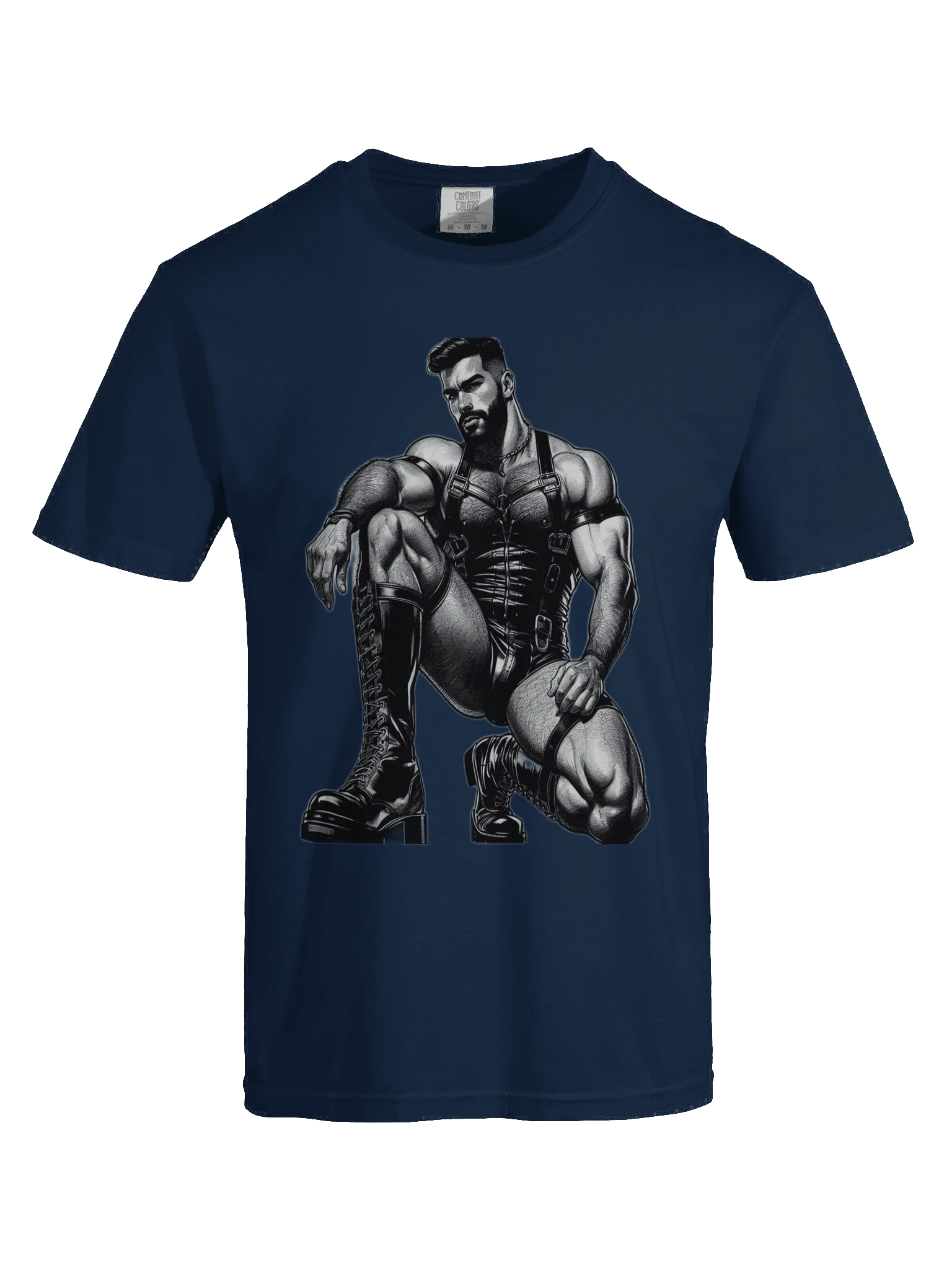 Gay Leather Top Man Leder Pride Daddy Tom of Finland Tribute Graphic DesignT-Shirt product image (53)