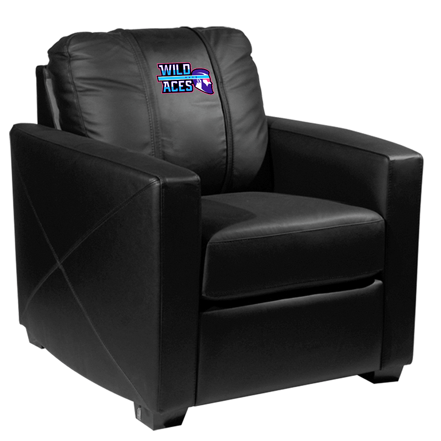 Silver Club Chair with Wild Aces Logo product image (1)
