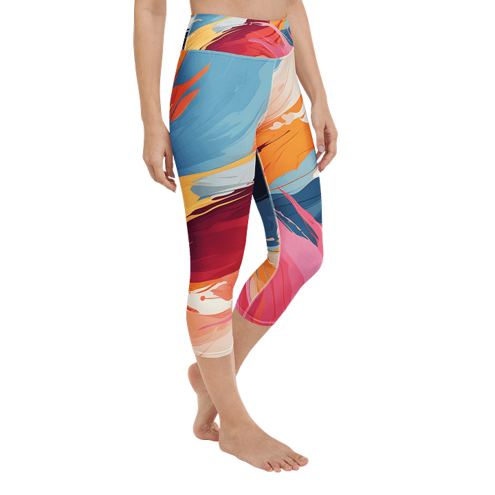 Abstract Print Workout Capri Leggings product image (2)