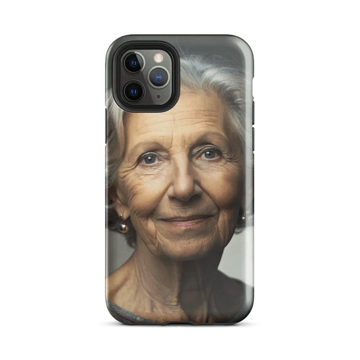 Elegant Older Woman Portrait Phone Case for Enhanced Protection product image (27)